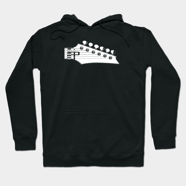 Guitar Headstock V Hoodie by Koyaanisqatsian